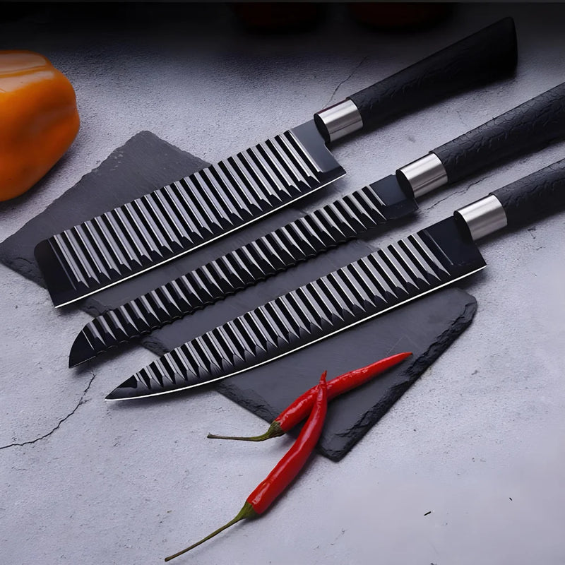 Kit de Facas Churrasco Profissional Pretas Kit de Facas Churrasco Profissional Pretas