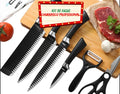 Kit de Facas Churrasco Profissional Pretas Kit de Facas Churrasco Profissional Pretas