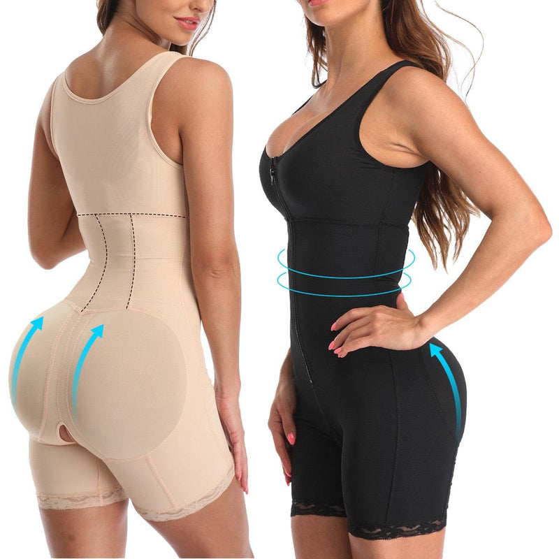 Bodysuit modelador com zíper - Ferreira Store