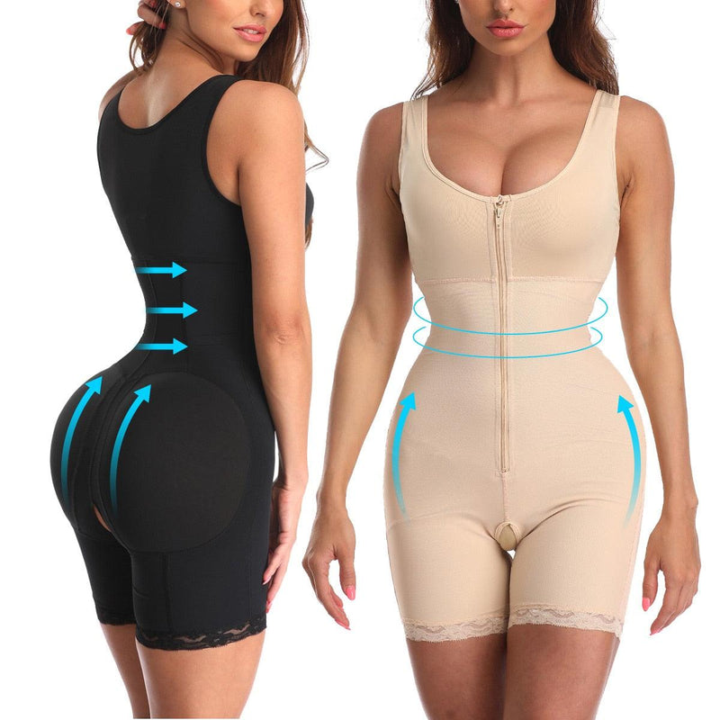 Bodysuit modelador com zíper - Ferreira Store
