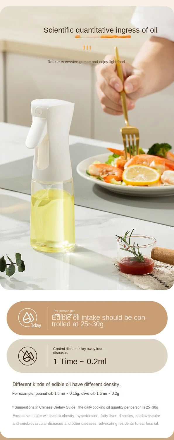 Garrafa Spray  200/300/500ml para Churrasco e Cozinha - Pulverizador de Azeite