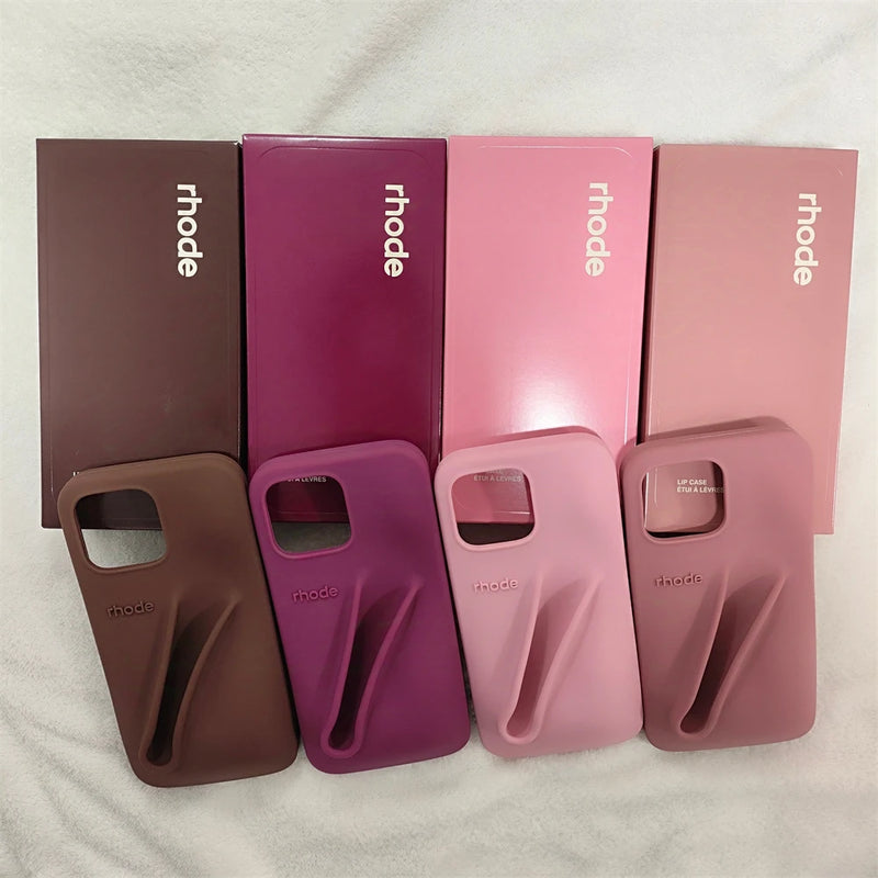 Nova Capa de Silicone para iPhone com Porta-Batom