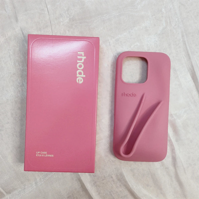 Nova Capa de Silicone para iPhone com Porta-Batom