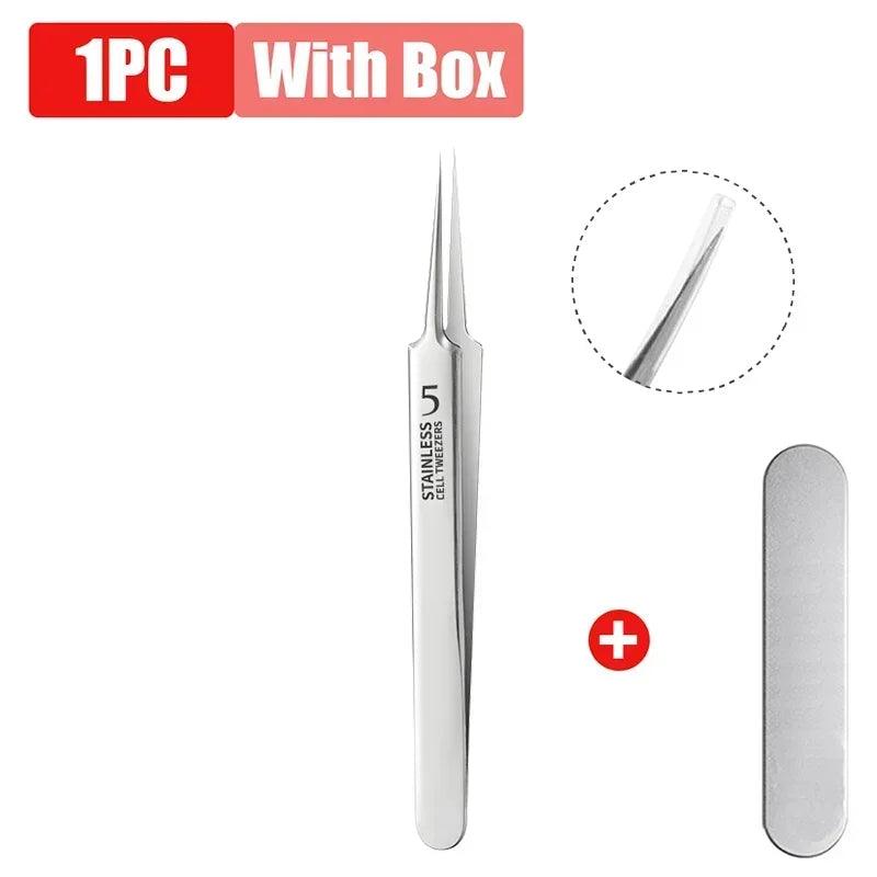 Pinças de aço inoxidável Set, Precisão reta alemã, Manutenção, Reparaçã - Ferreira Store