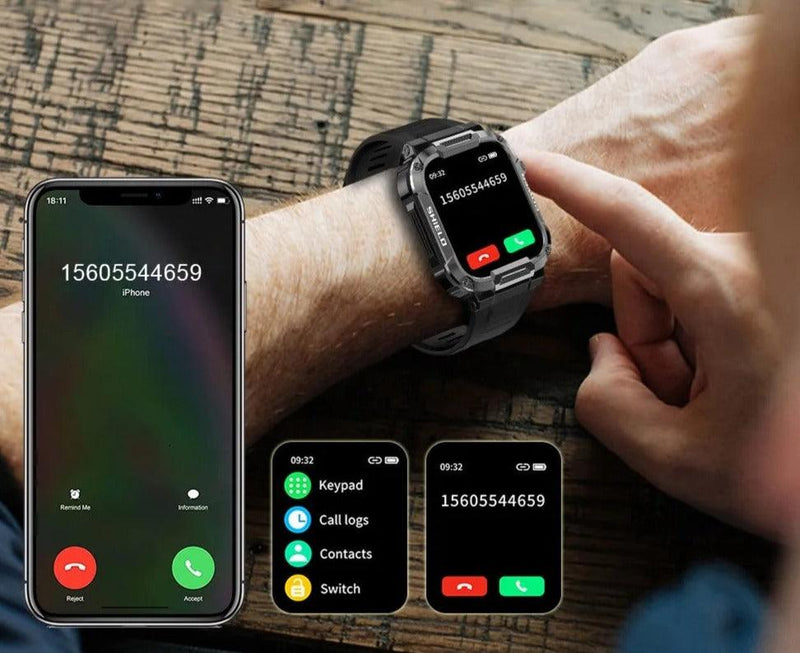 RELÓGIO INTELIGENTE MILITAR / SMARTWATCH! - Ferreira Store
