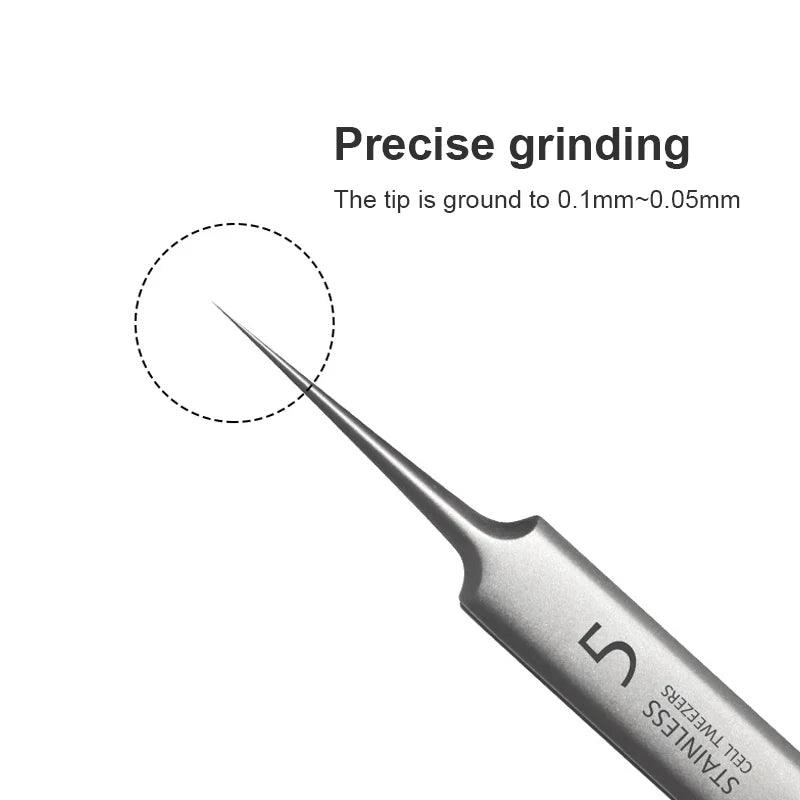 Pinças de aço inoxidável Set, Precisão reta alemã, Manutenção, Reparaçã - Ferreira Store