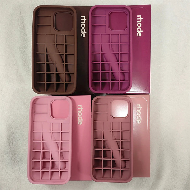 Nova Capa de Silicone para iPhone com Porta-Batom
