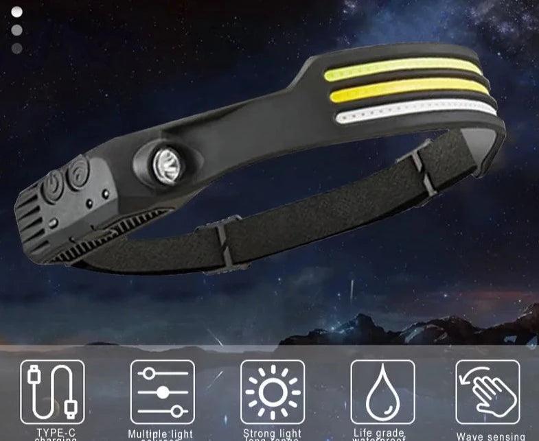 LANTERNA DE CABEÇA RECARREGÁVEL USB COM SENSOR - LIGHTVISION - Ferreira Store