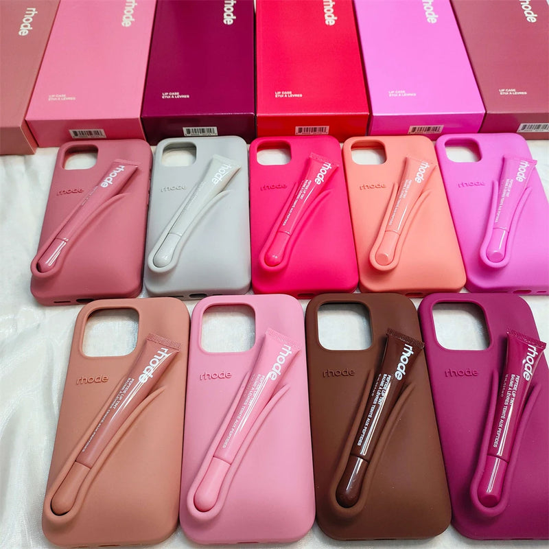 Nova Capa de Silicone para iPhone com Porta-Batom