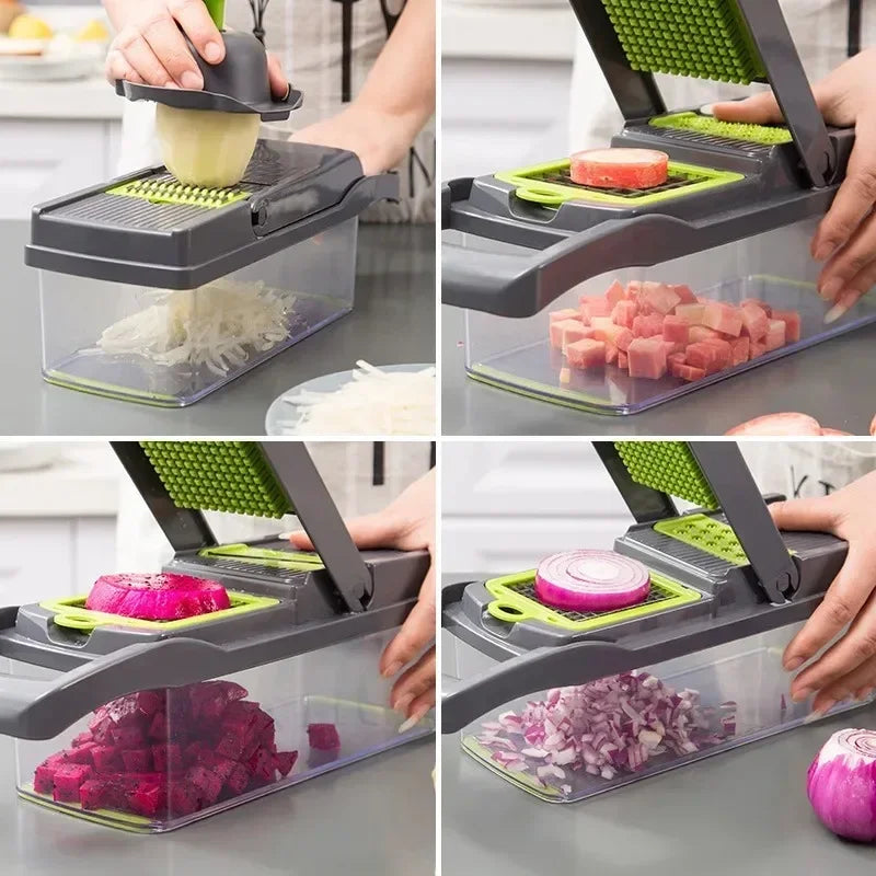 Cortador Multifuncional de Vegetais e Cebolas