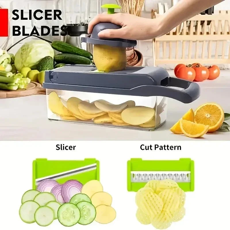 Cortador Multifuncional de Vegetais e Cebolas