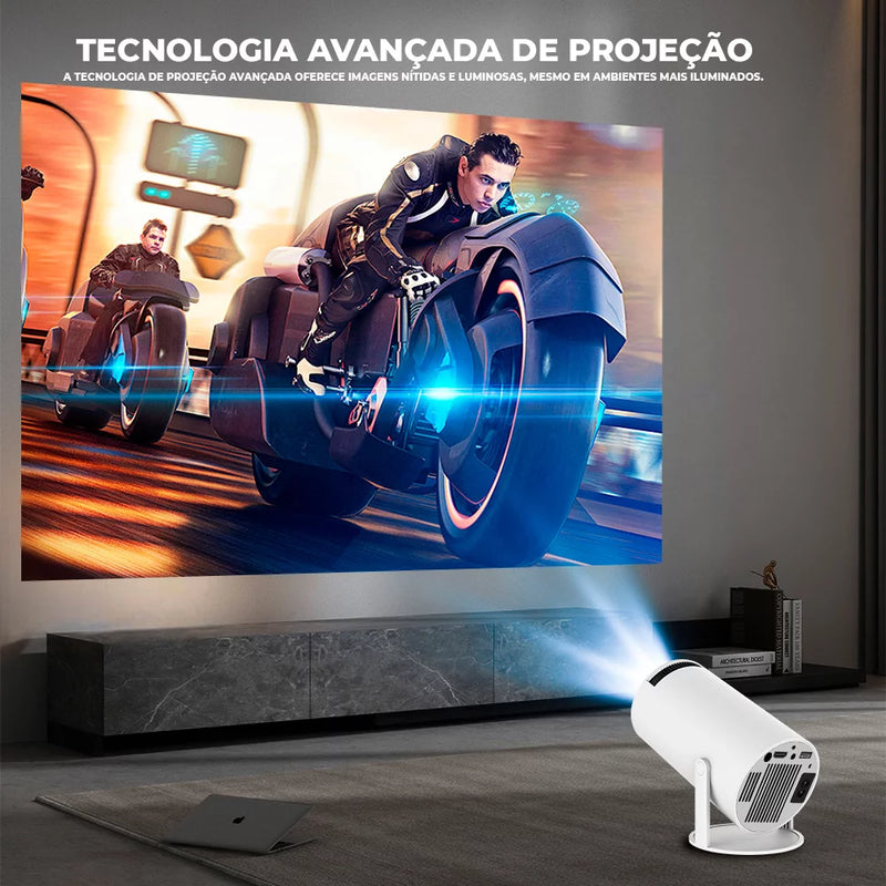 PROJETOR DE CINEMA PORTÁTIL 4K - Ferreira Store
